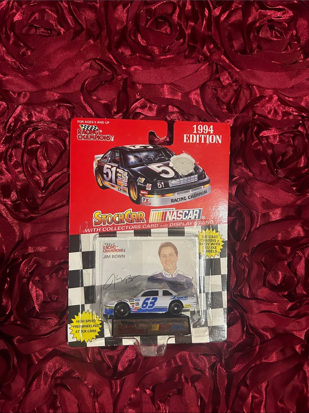 Racing Champions 1994 Edition Blue & White Stock Car Toy